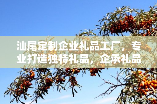 汕尾定制企业礼品工厂，专业打造独特礼品，企承礼品供应链引领行业前沿
