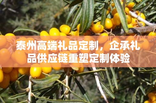 泰州高端礼品定制，企承礼品供应链重塑定制体验