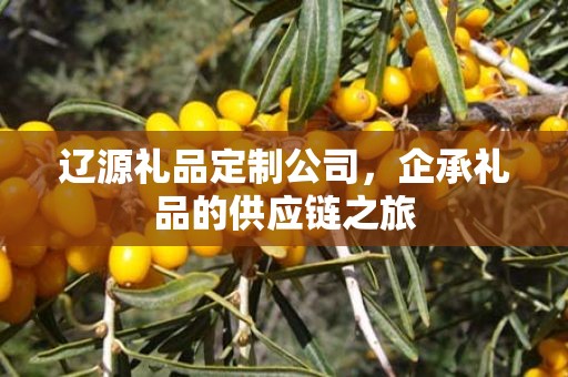 辽源礼品定制公司，企承礼品的供应链之旅