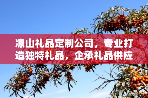 凉山礼品定制公司，专业打造独特礼品，企承礼品供应链助力商务发展