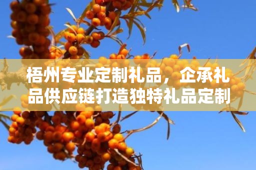 梧州专业定制礼品，企承礼品供应链打造独特礼品定制体验
