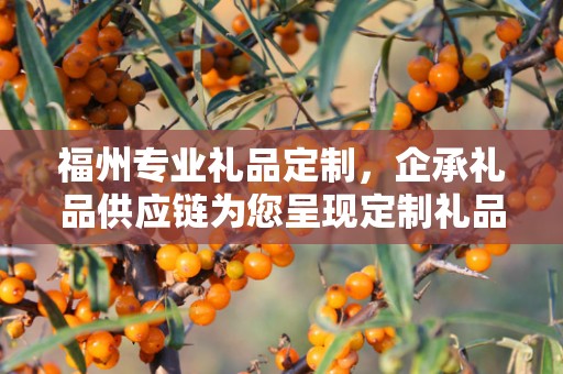 福州专业礼品定制，企承礼品供应链为您呈现定制礼品的魅力