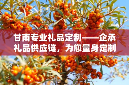 甘南专业礼品定制——企承礼品供应链，为您量身定制独特礼品