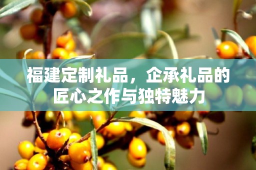 福建定制礼品，企承礼品的匠心之作与独特魅力