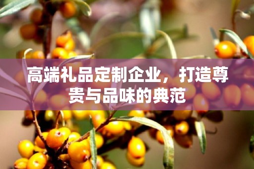 高端礼品定制企业，打造尊贵与品味的典范