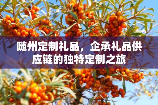 随州定制礼品，企承礼品供应链的独特定制之旅