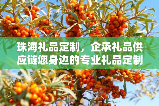 珠海礼品定制，企承礼品供应链您身边的专业礼品定制公司
