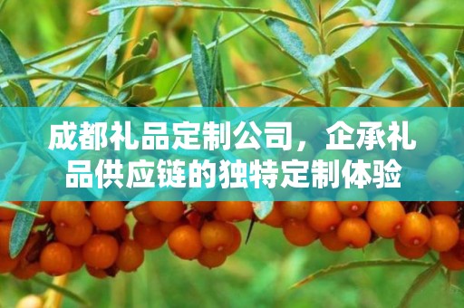 成都礼品定制公司，企承礼品供应链的独特定制体验