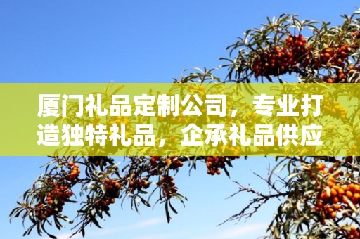 厦门礼品定制公司，专业打造独特礼品，企承礼品供应链引领行业前沿