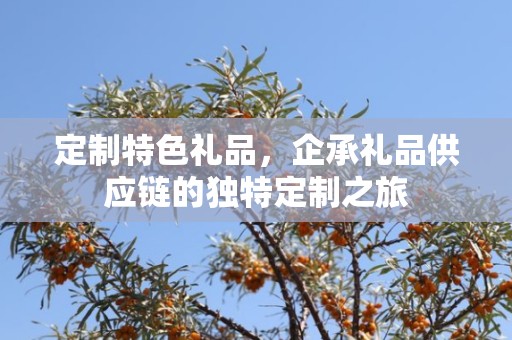 定制特色礼品，企承礼品供应链的独特定制之旅