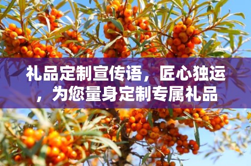 礼品定制宣传语，匠心独运，为您量身定制专属礼品