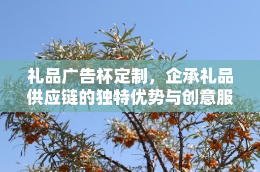 礼品广告杯定制，企承礼品供应链的独特优势与创意服务