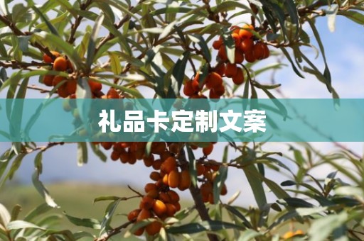 礼品卡定制文案