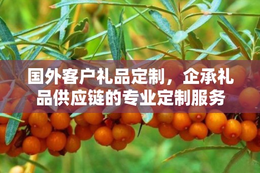 国外客户礼品定制，企承礼品供应链的专业定制服务
