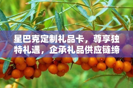 星巴克定制礼品卡，尊享独特礼遇，企承礼品供应链缔造卓越体验