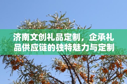 济南文创礼品定制，企承礼品供应链的独特魅力与定制之旅