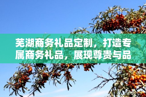 芜湖商务礼品定制，打造专属商务礼品，展现尊贵与品味