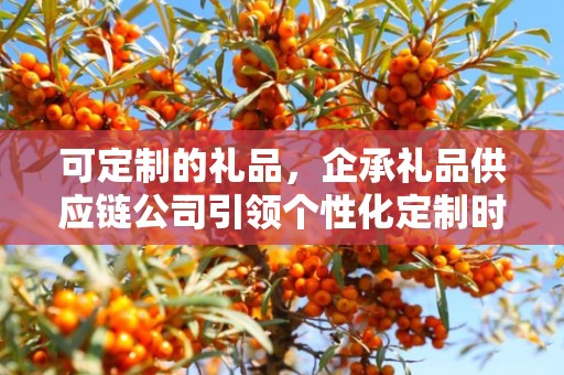 可定制的礼品，企承礼品供应链公司引领个性化定制时代